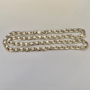 Link chain necklace 8mm wide 925 sterling silver